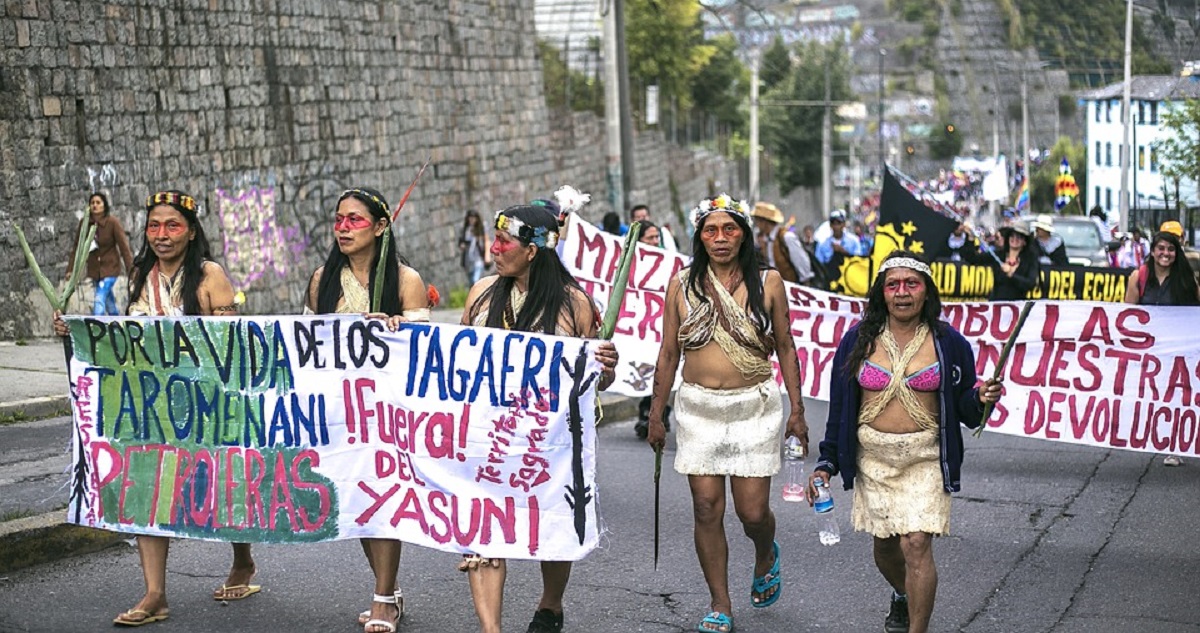 indigeni protesta Chevron