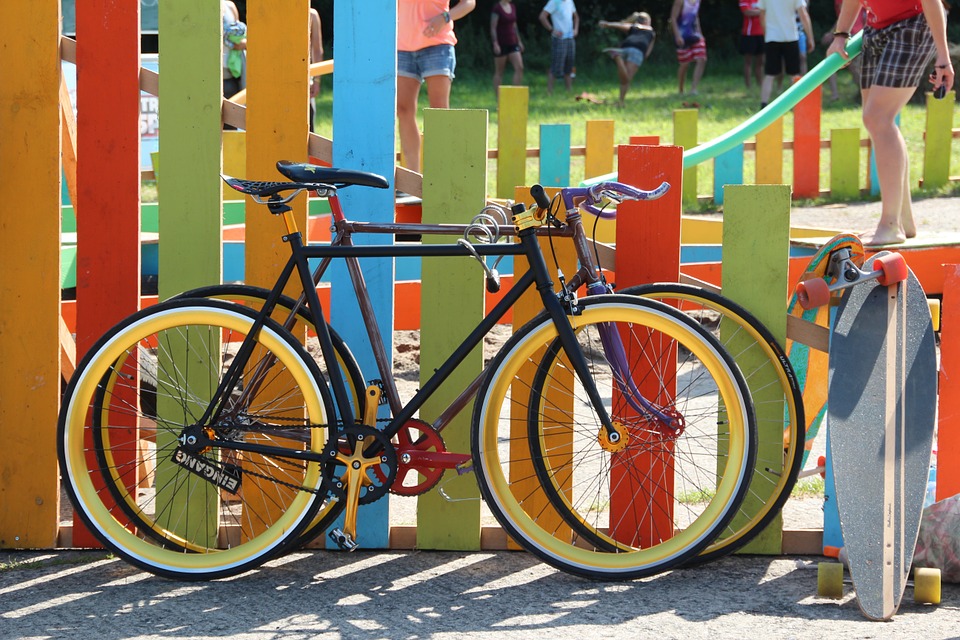 bicicletta colorata
