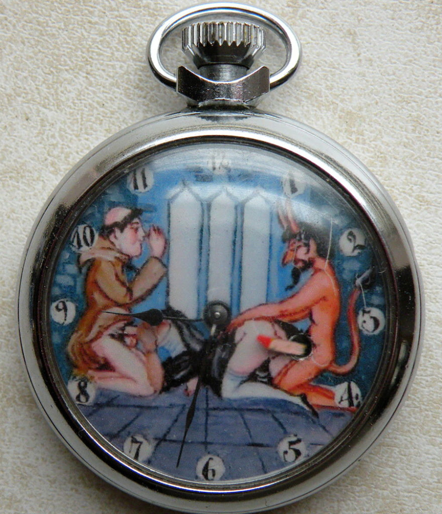 orologio antico erotico