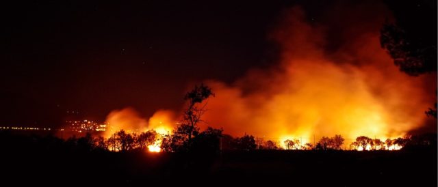 discarica abusiva incendio collatina